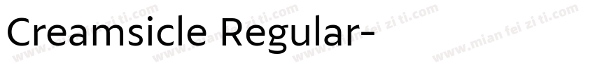 Creamsicle Regular字体转换
